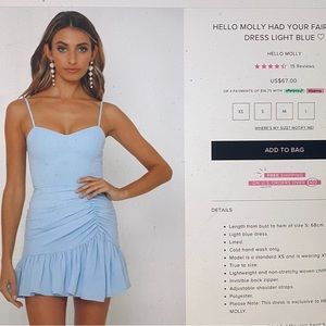 Women’s Blue Hello Molly Dress